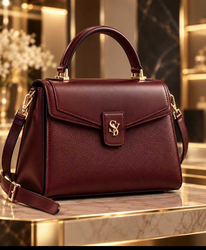 Bordo kapaklı SIVORY çanta